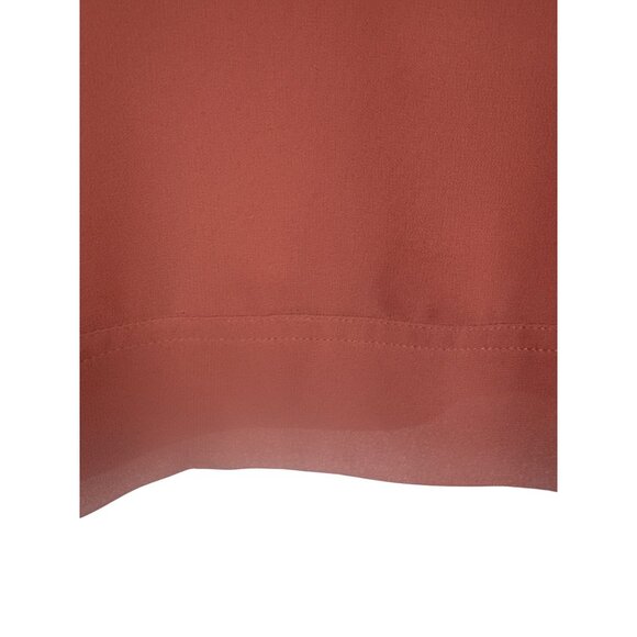 2/$30 ZARA XS Woman Rose Pink V-Neck Blouse Sheer Overlay - Picture 8 of 14